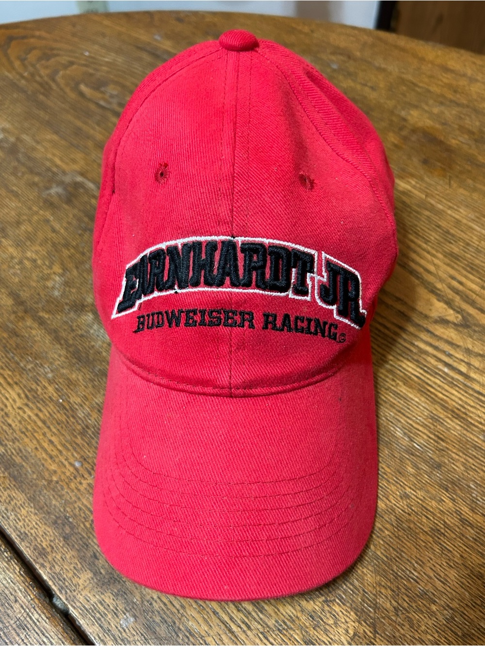 Chase Authentics Red Kids Baseball Cap with Black Embroidered Logo